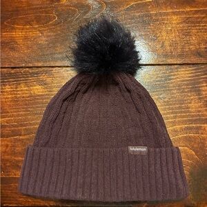Lululemon Athletica Brown and Black Ribbed Knit Hat